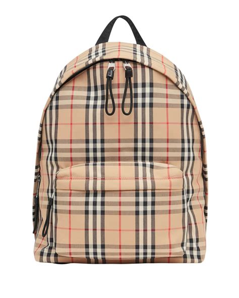 burberry mens backpack|burberry vintage check backpack.